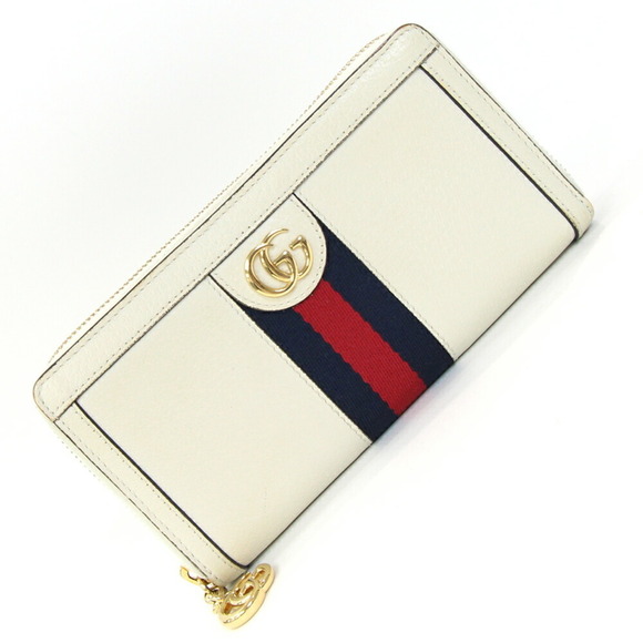GUCCI Ivory Leather Wallet - Picture 1 of 9